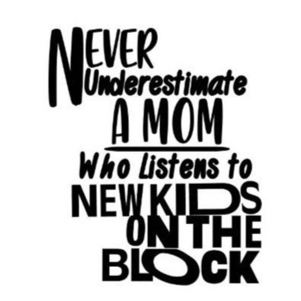 Mom Who Listens to NKOTB vinyl decal